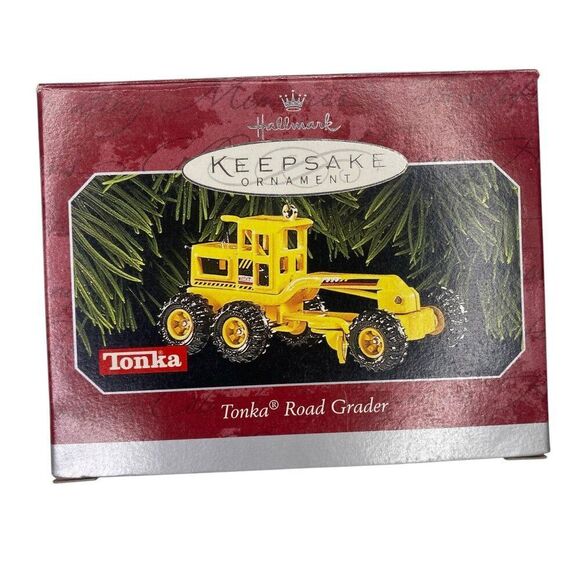 Tonka Truck 1998 Hallmark Keepsake Christmas Ornament Tonka Road Grader New - Picture 1 of 3